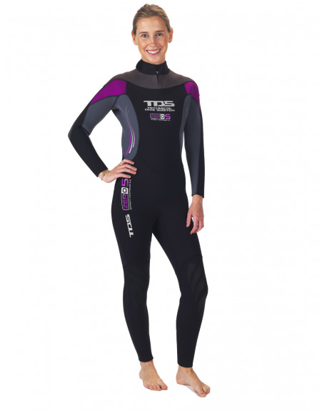 TDS ZERO 5.0 SCUBA DIVING WETSUIT JUMPSUIT 5 MM LADY