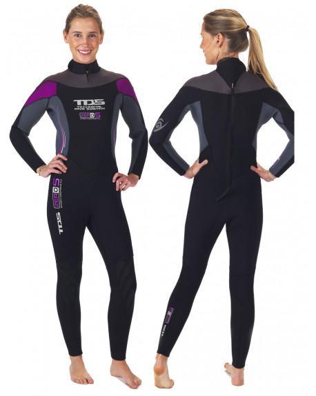 TDS ZERO 5.0 SCUBA DIVING WETSUIT JUMPSUIT 5 MM LADY