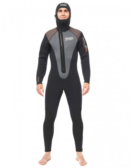 TRAJE MONO BUCEO TDS SCUBA 5.0 HOMBRE NEOPRENO 5 MM