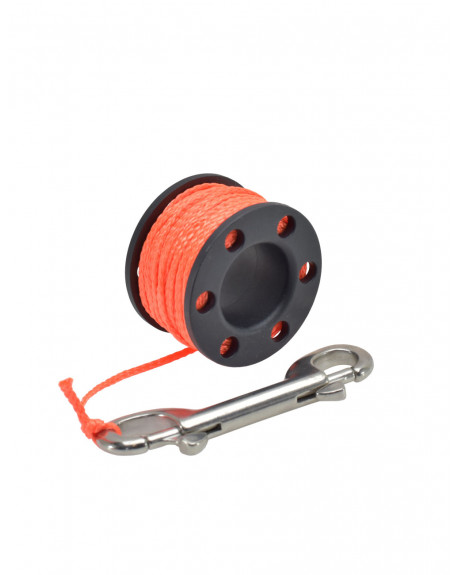 CARRETE TDS BUCEO TECNICO SPOOL BLACK 12 M HILO NARANJA