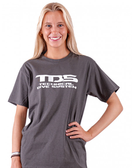 TDS GRAPHITE WITH GREY LOGO T-SHIRT -UNISEX