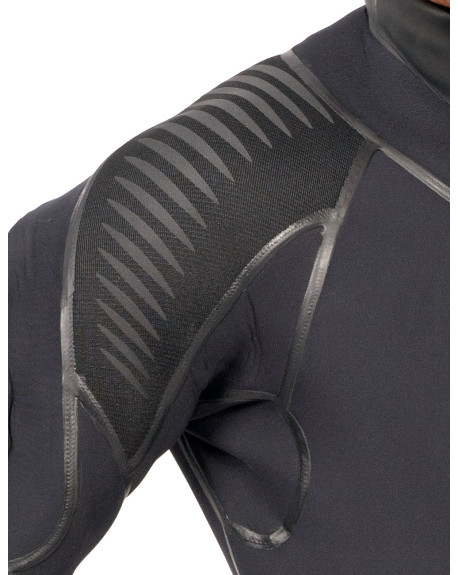 TDS DEEP BLACK STEEL DIVING SEMIDRY SUIT 6-5 MM