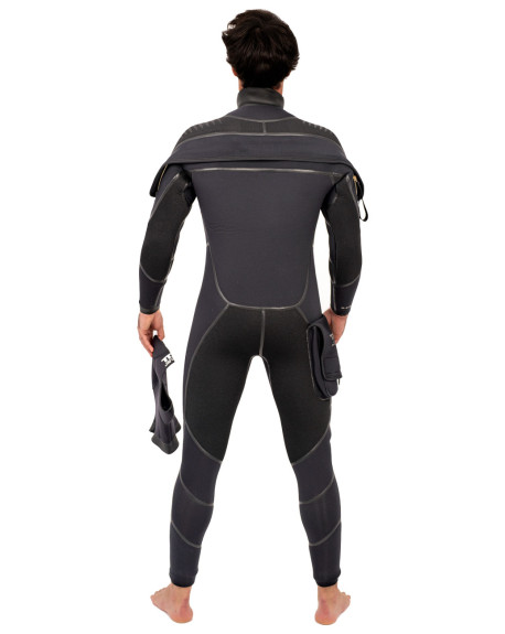 TDS DEEP BLACK STEEL DIVING SEMIDRY SUIT 6-5 MM