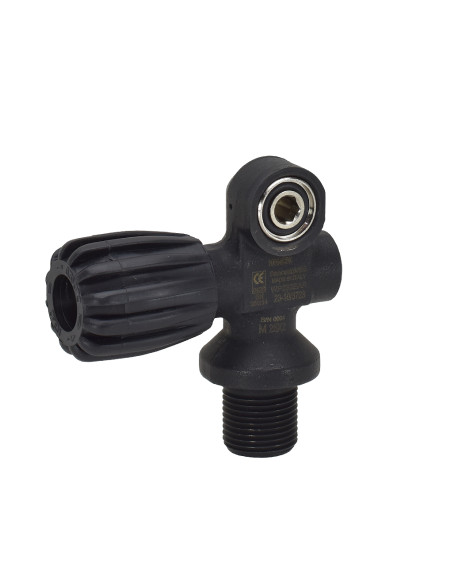 GRIFO TDS 1 SALIDA BLACK 232 B M25X2 PARA BOTELLA DE BUCEO