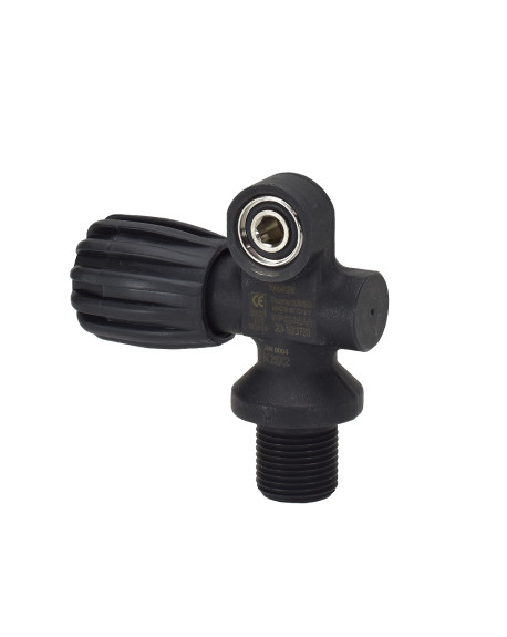 GRIFO TDS 1 SALIDA BLACK 232 B M25X2 PARA BOTELLA DE BUCEO