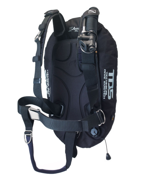 ALA BUCEO TECNICO ARROW 32 LB MONOBOTELLA ARNÉS + BACKPLATE ACERO TDS