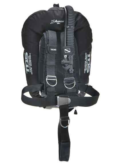 ALA BUCEO TECNICO ARROW 38 LB MONOBOTELLA + ARNÉS  TEK BACKPLATE ACERO| TDS