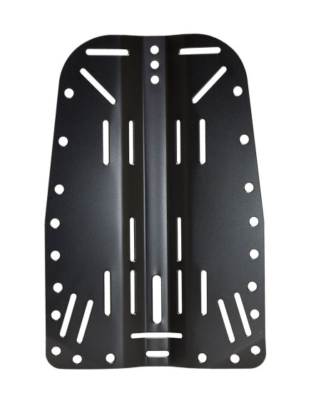 TDS ALUMINIUM BACKPLATE BLACK TECHNICAL SCUBA DIVING