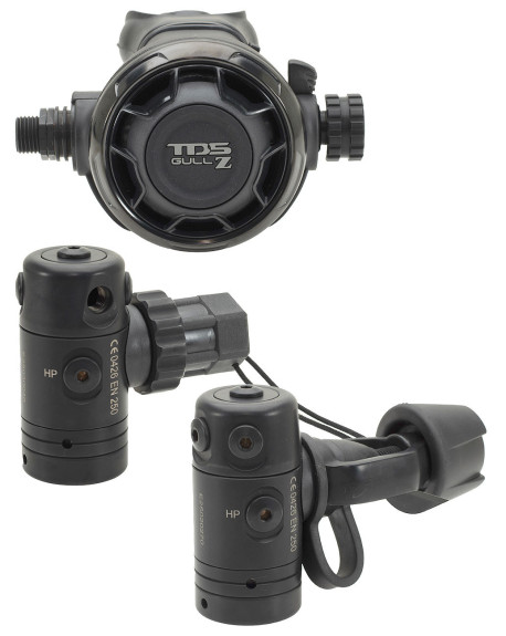 REGULADOR BUCEO GULL Z BLACK REVERSIBLE | TDS DIVING GEAR