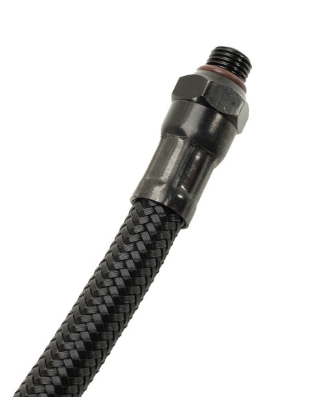 LATIGUILLO LP REGULADOR BUCEO FLEX RACOR NEGRO 70 CM | TDS DIVING GEAR