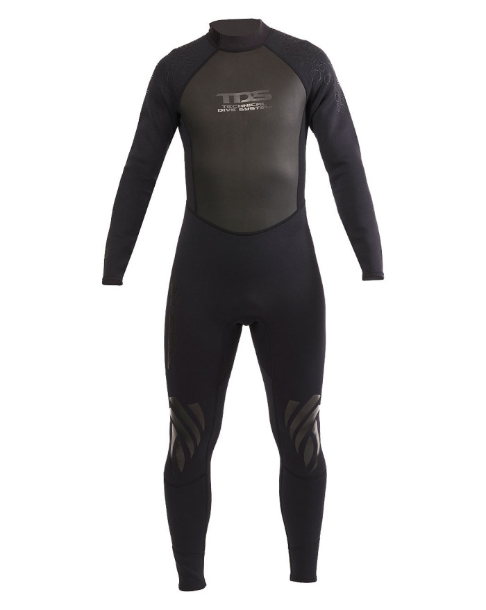 TDS BLACK ONE DIVING JUMPSUIT WETSUIT 2.3 MM MAN