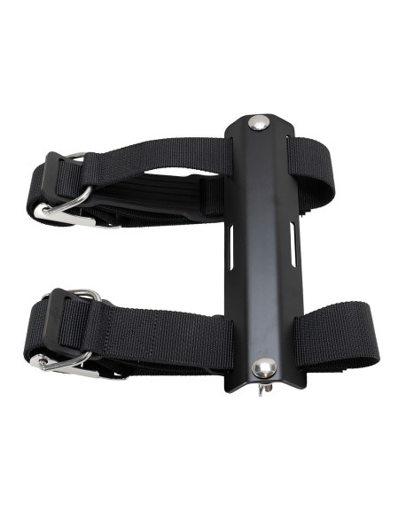 SCUBA DIVING SINGLE TANK ALUMINIUM ADAPTER PIECE + TANK BANDS INOX | TDS