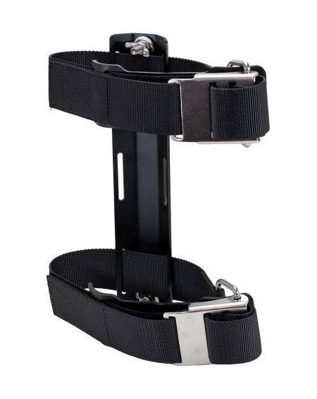 SCUBA DIVING SINGLE TANK ALUMINIUM ADAPTER PIECE + TANK BANDS INOX | TDS