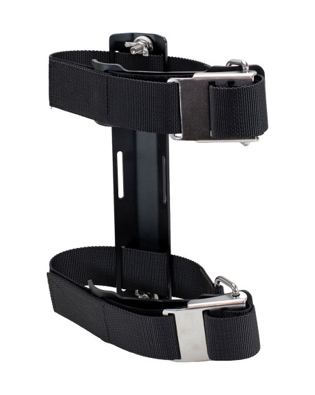 PLACA ADAPTADOR MONO BOTELLA BUCEO ALUMINIO + CINCHAS BOTELLA INOX | TDS