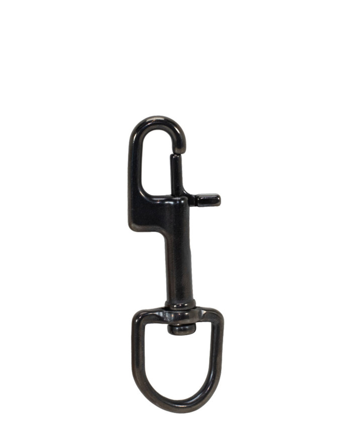 MOSQUETÓN GATILLO TAC ACERO BLACK 4TDS 100 MM PARA BUCEO TECNICO