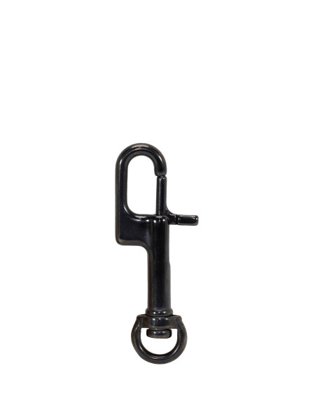 BLACK PVD STEEL BOLT SNAP TAC 82 MM  FOR SCUBA DIVING | TDS