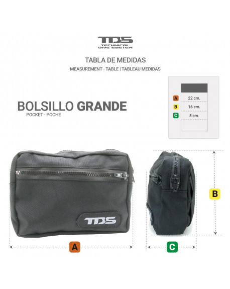 BOLSILLO TDS GRANDE BUCEO TECNICO 22X16